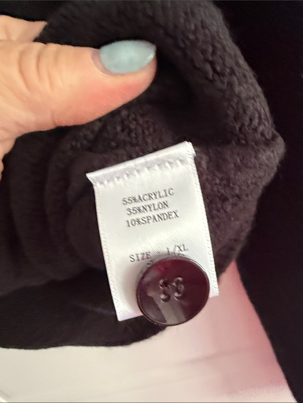 Black Button-Front Sweater - Picture 5 of 6